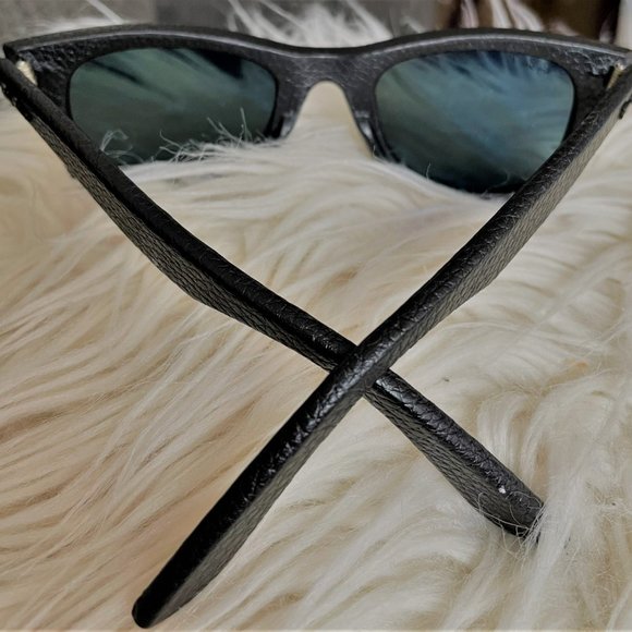 LEATHER RB Black Polarized WF HANDmadeInITALY